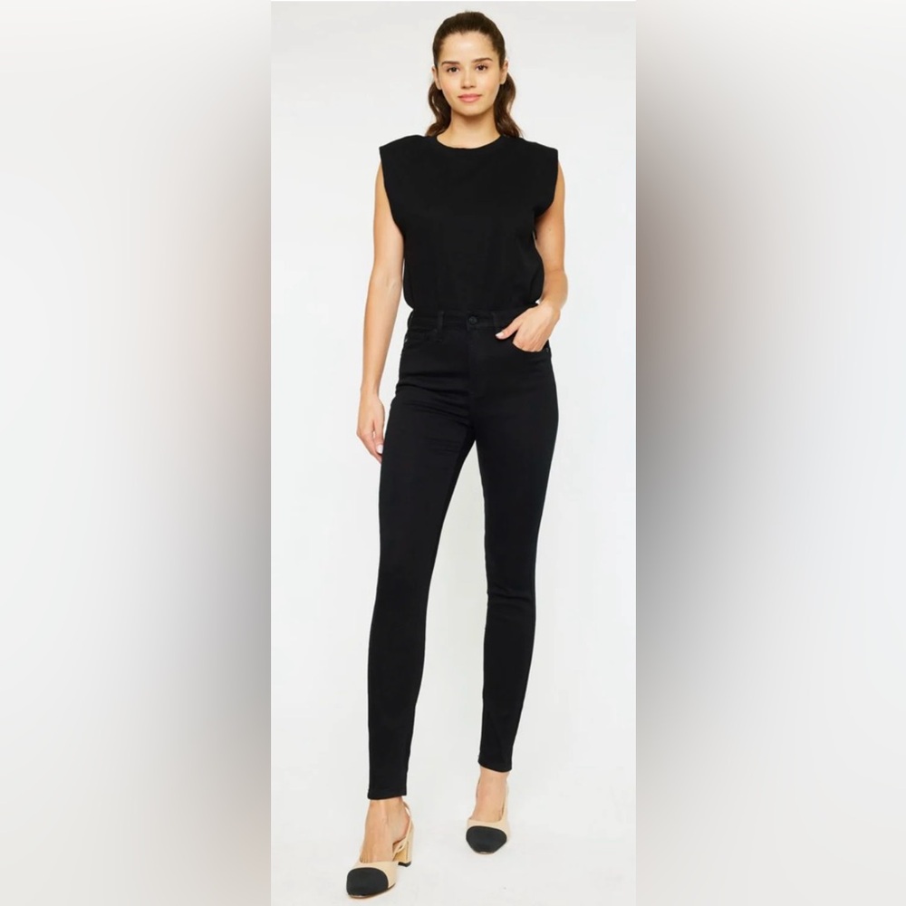 KanCan Vanessa High Rise Super Skinny Black Jeans Size 0 23 NWT KC5002BK